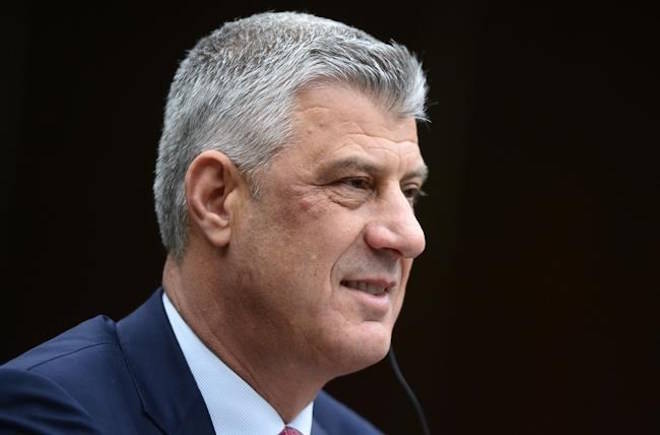 Kosovo President Hashim Thaci appears at a Commons foreign affairs committee to provide a briefing in Ottawa on Tuesday, Nov. 21, 2017. THE CANADIAN PRESS/Sean Kilpatrick