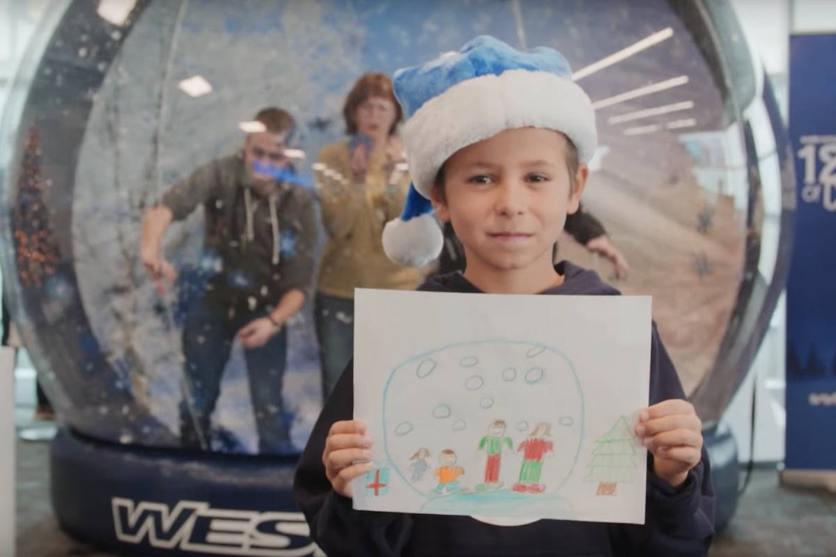 This is the WestJet’s sixth annual Christmas miracle video. This year they took 12 children’s wishes and turned them into reality. (YouTube/WestJet)