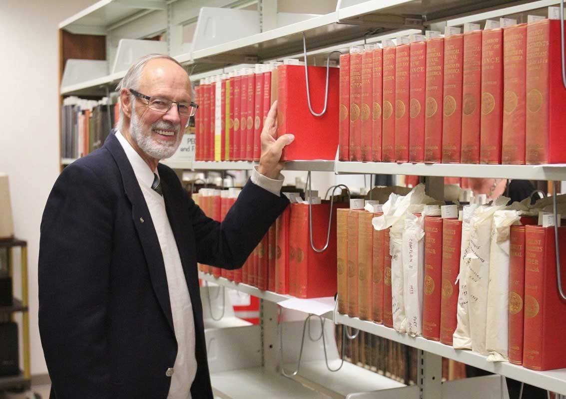 GENEROUS DONATION - Red Deer resident Dr. Bob Lampard recently donated his enormous collection of rare books covering an array of fascinating historical topics to the University of Lethbridge in honour of his aunt Dorothy Lampard, who started her teaching career there 50 years ago. photo submitted