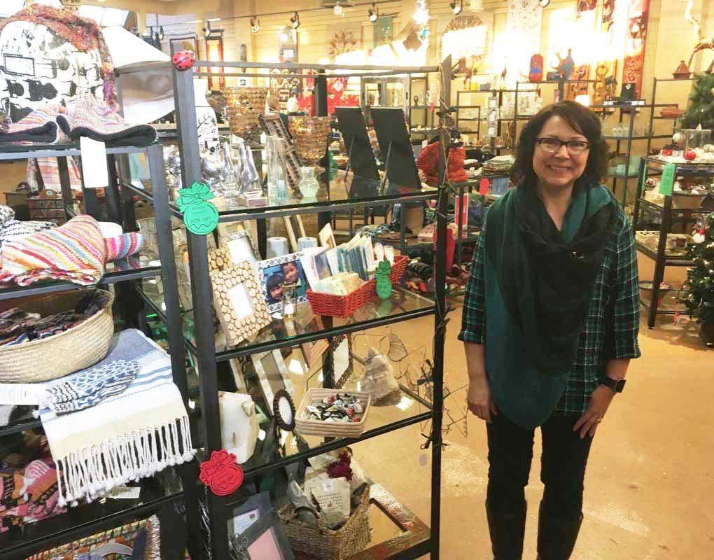 LAST CHRISTMAS - Ten Thousand Villages Store Manager Tina Bale stands in the downtown story, which will be closing in 2018.                                Mark Weber/Red Deer Express