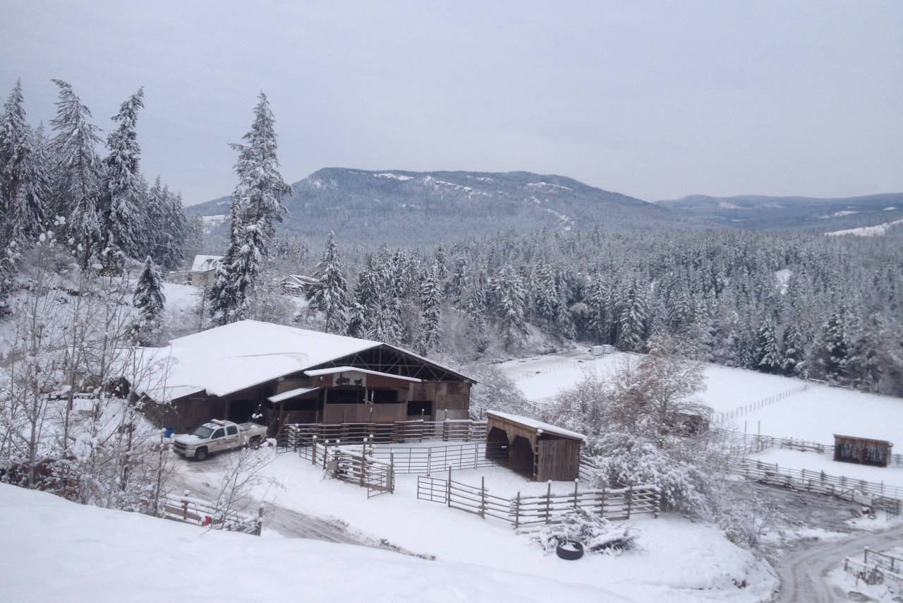 The Sagmoen farm in Silver Creek which was extensively searched with heavy equipment by police. (Black Press)