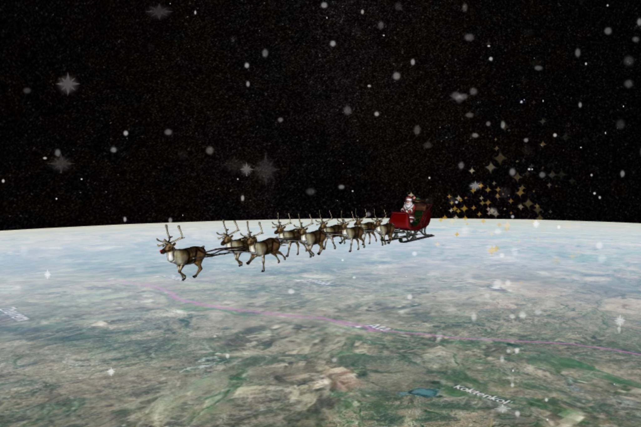 Track Santa Claus along his Christmas Eve journey to B.C.