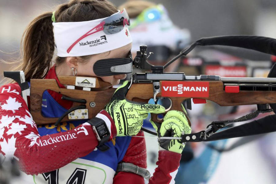 Kelowna’s Julia Ransom was the top Canadian, 40th overall, in Saturday’s Winter Olympics women’s biathlon individual sprint race. (olympic.ca photo)