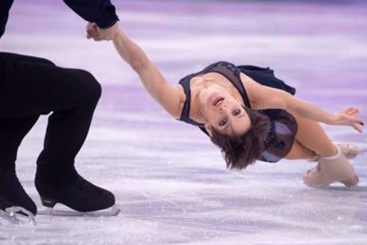 Canada’s Meagan Duhamel and Eric Radford perform their short program in the pairs portion of the figure skating team competition at the Pyeonchang Winter Olympics Friday, February 9, 2018 in Gangneung, South Korea. (Paul Chiasson/The Canadian Press)