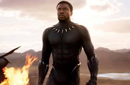 This image released by Disney and Marvel Studios’ shows Chadwick Boseman in a scene from “Black Panther.” (Marvel Studios/Disney via AP)