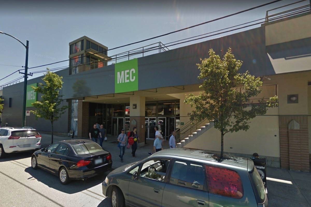 The Mountain Equipment Co-op store on West Broadway in Vancouver. (Google Streetview)
