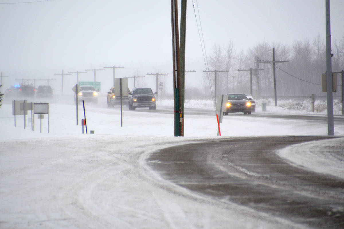 UPDATE: Highway 2 a “skating rink” - Heavy snowfall