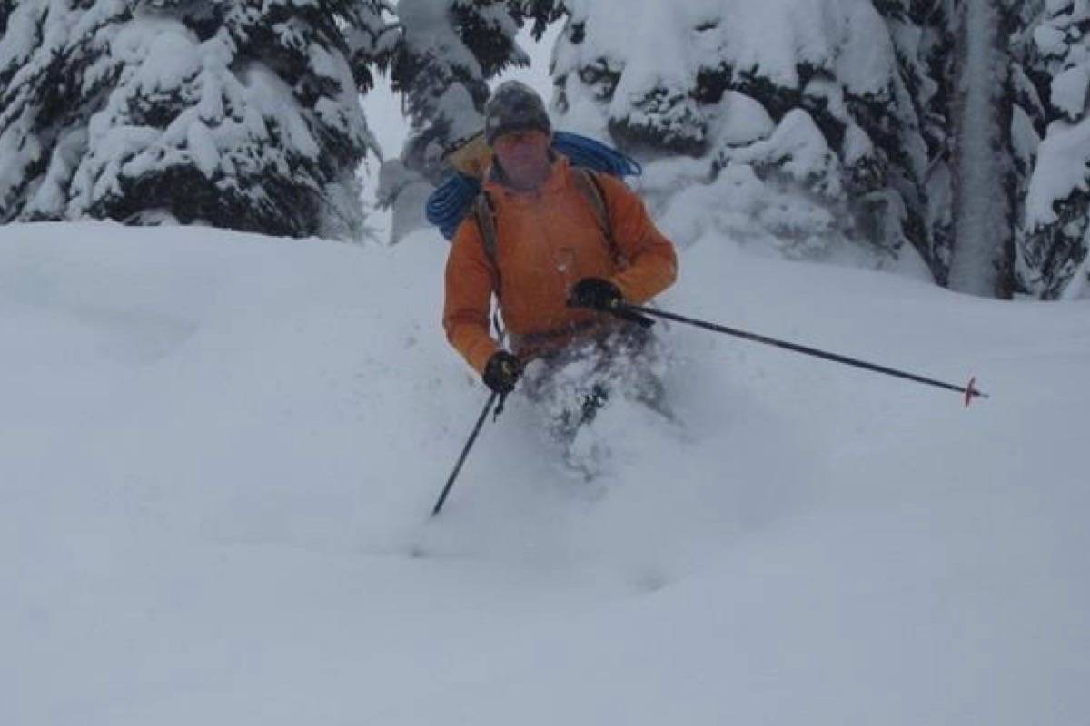 Jeff Bullock, a certified guide who’s also the mountain programs manager at the University of Calgary Outdoor Centre, skis through the trees in Rogers Pass, B.C. THE CANADIAN PRESS/HO-Jeff Bullock