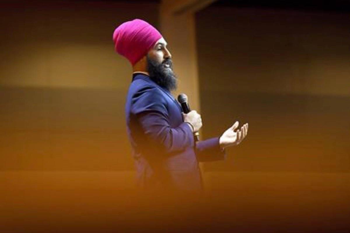 NDP Leader Jagmeet Singh. (Canadian Press photo)