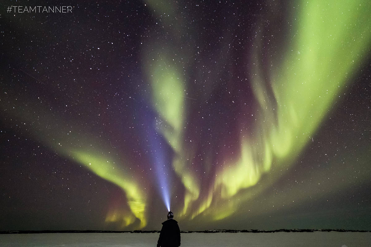 Northern lights hunters #TeamTanner Darlene (Dar) and Theresa (Tree) Tanner are on another big trip to Yellowknife. The pair sent us some photos of some of the majestic lights they’ve captured sop far. Photo courtesy of Theresa and Darlene Tanner of #TeamTanner