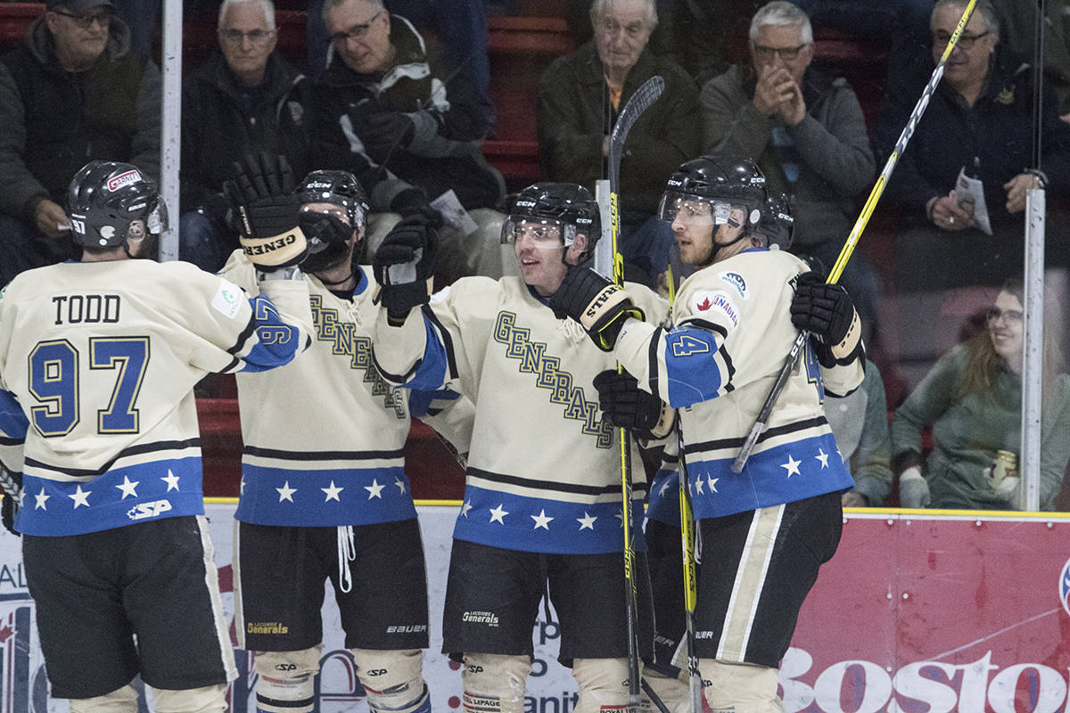 Lacombe Generals take commanding lead over Stony Plain with 7-3 win