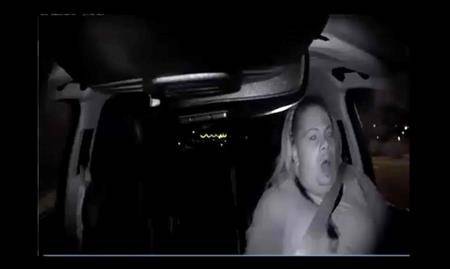 This image made from video Sunday, March 18, 2018, of a mounted camera shows an exterior view moments before an Uber SUV hit a woman in Tempe, Ariz. (Tempe Police Department via AP)