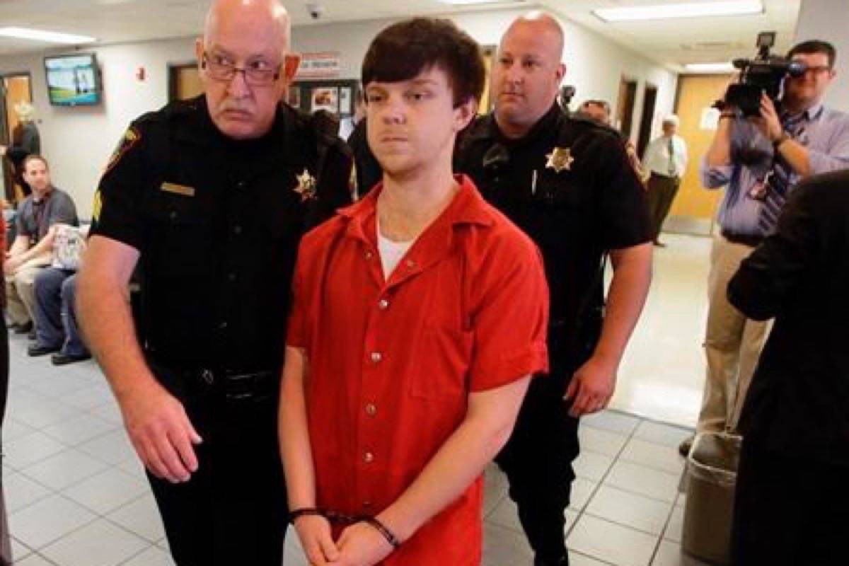 In this Feb. 19, 2016, file photo, Ethan Couch is led to a juvenile court for a hearing in Fort Worth, Texas. (AP Photo/LM Otero, File)