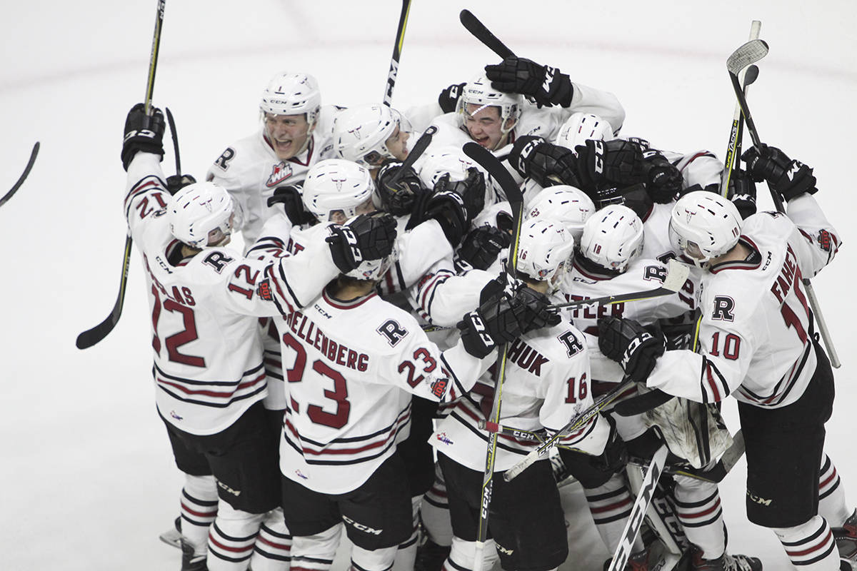 END OF YEAR - The Red Deer Rebels cleaned out their lockers after a year that saw them rise from the bottom of the WHL to a playoff spot.                                Todd Colin Vaughan/Red Deer Express