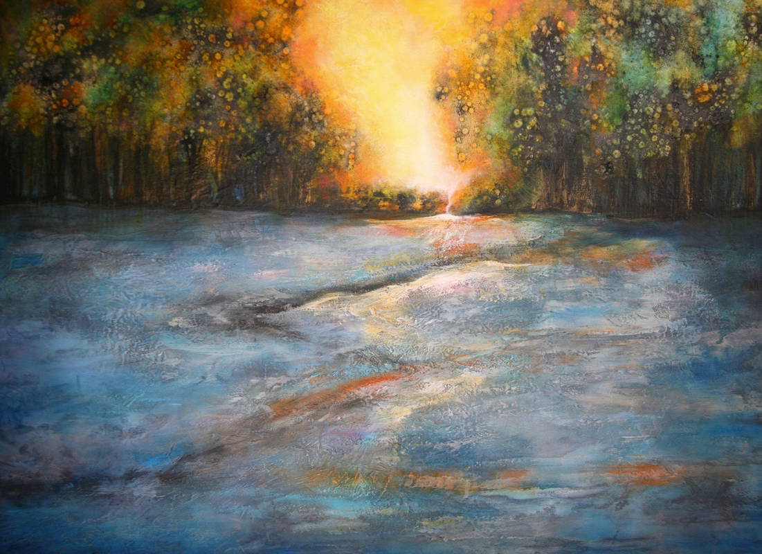 MAGICAL - A piece entitled ‘Early Morning’ is just one example of St. Albert-based artist Doris Charest’s works featured in a new exhibit called Untouched, currently showing at the Harris-Warke Gallery downtown.                                photo submitted