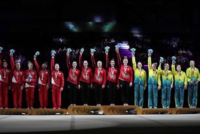 Canadian women win team gymnastics gold at Commonwealth Games