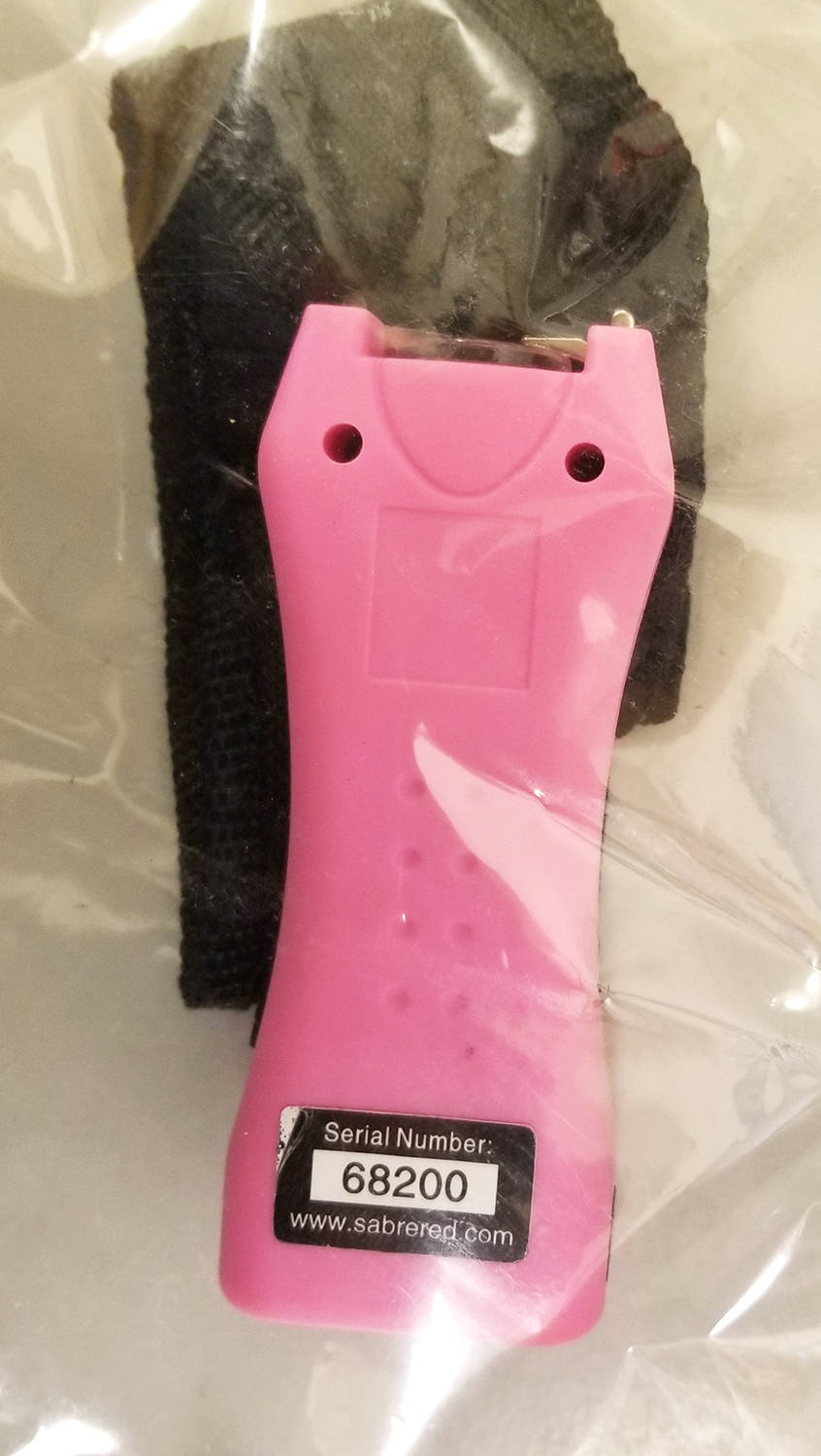Along with a sawed-off firearm seized was this hand-held stun gun that Wetaskiwin RCMP located. Four Wetaskiwin residents were charged because of the investigation. RCMP photo