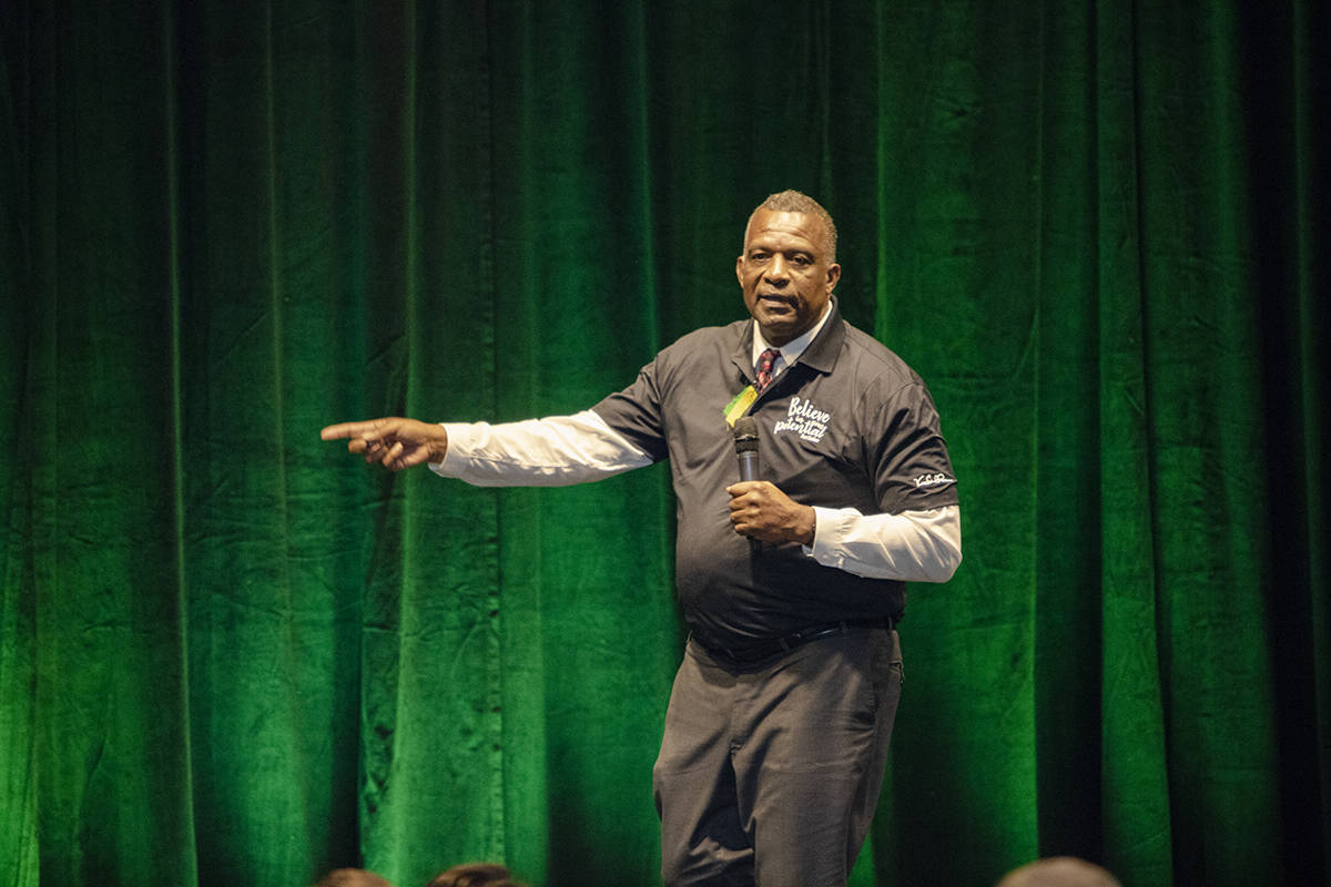 UNLOCKING POTENTIAL - Karl Subban, father of NHL superstar P.K. Subban, spoke at the Red Deer College Athletics Scholarship Breakfast. Todd Colin Vaughan/Red Deer Express