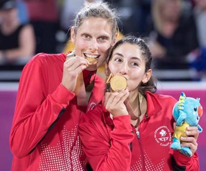 Canadians make history by winning inaugural Commonwealth Games beach volleyball