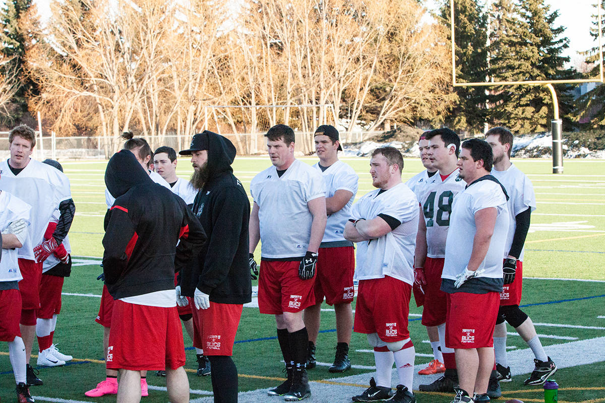 CA BUCS’ - The Central Alberta Buccaneers returned to the field in Lacombe at MEGlobal Athletic Park. Todd Colin Vaughan/Red Deer Express