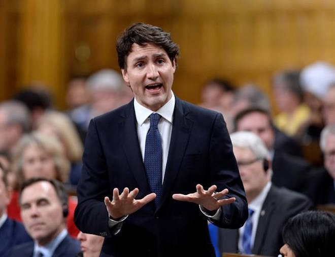 Prime Minister Justin Trudeau rises during Question Period in the House of Commons on Parliament Hill in Ottawa on Tuesday, April 24, 2018. THE CANADIAN PRESS/Justin Tang