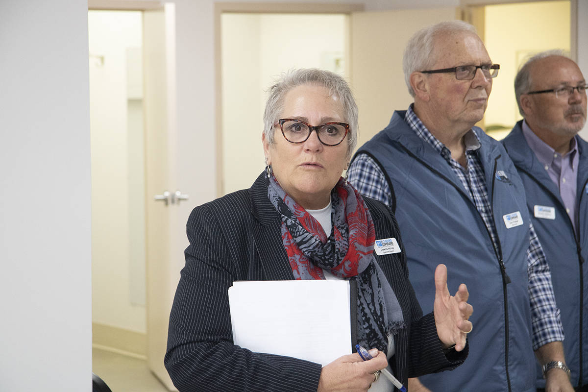 LENDING CUPBOARD - Executive Director Dawna Morey kicked off the Lending Cupboard’s $500,000 capital campaign to help cover the cost of the charity’s relocation to Red Deer’s north end. Todd Colin Vaughan/Red Deer Express