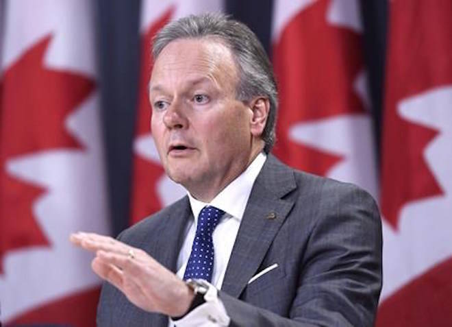 Governor of the Bank of Canada Stephen Poloz speaks during a press conference on the Bank of Canada’s interest rate announcement and Monetary Policy Report in Ottawa on Wednesday, April 18, 2018. Bank of Canada governor Stephen Poloz says Canadians have amassed a $2-trillion mountain of household debt that is now casting a big shadow over the timing of his next interest rate hike. THE CANADIAN PRESS/Justin Tang