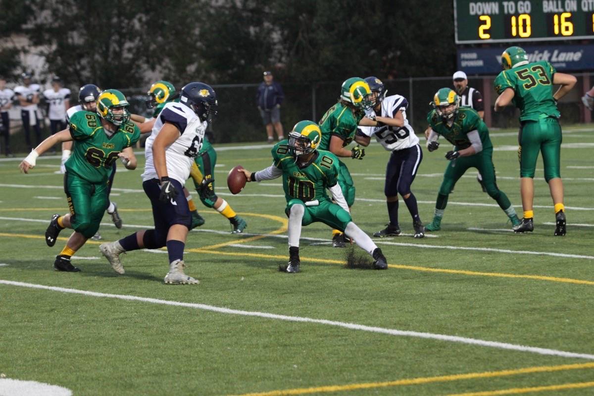 SENIOR BOWL - Jonathan Ericson and Matt Darnell were selected to the North All-Star team in Football Alberta’s Senior Bowl. Todd Colin Vaughan/Lacombe Express