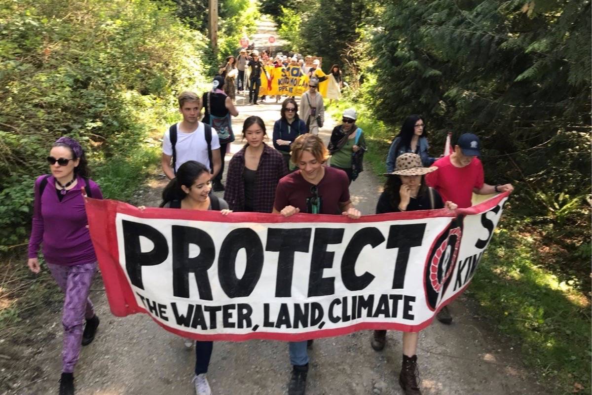 Protests against Kinder Morgan’s Trans Mountain pipeline expansion continue in B.C. (Protect the Inlet)