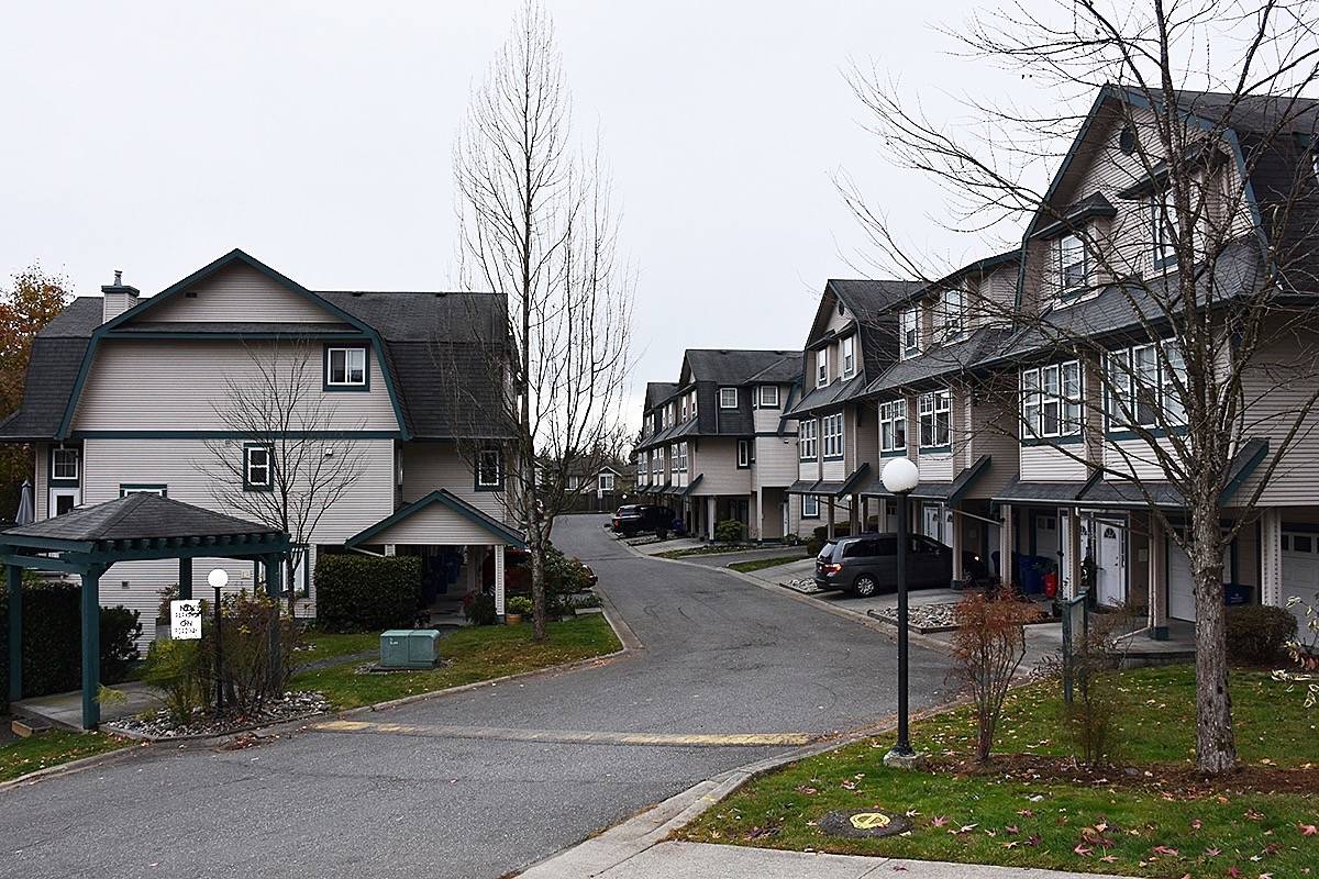 The townhouse complex where Sagmoen owned a unit. (THE NEWS files)                                The Maple Ridge townhouse complex where Sagmoen owned a unit. (THE NEWS/files)