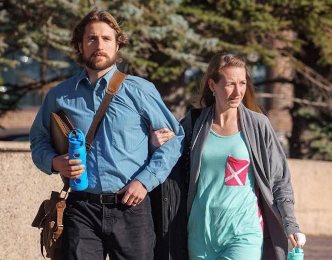 David Stephan and his wife Collet Stephan arrive at court on Thursday, March 10, 2016 in Lethbridge, Alta. The Stephans will be appealing their conviction for failing to provide the necessaries of life to the Supreme Court of Canada. THE CANADIAN PRESS / David Rossiter