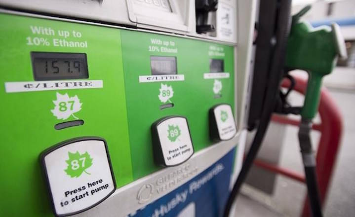 A gas pump is pictured in Vancouver, B.C., Monday, April 30, 2018. THE CANADIAN PRESS/Jonathan Hayward