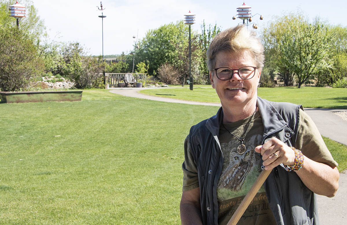 BIODIVERSITY - Myrna Pearman, site services manager at Ellis Bird Farm, was excited to kick of their 2018 season. Todd Colin Vaughan/Lacombe Express