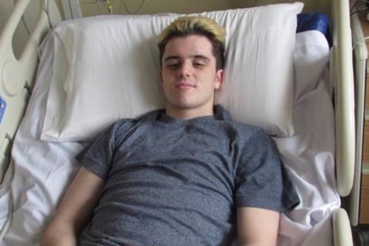 Ryan Straschnitzki was paralyzed from the chest down in the Broncos bus crash on April 6. (The Canadian Press)