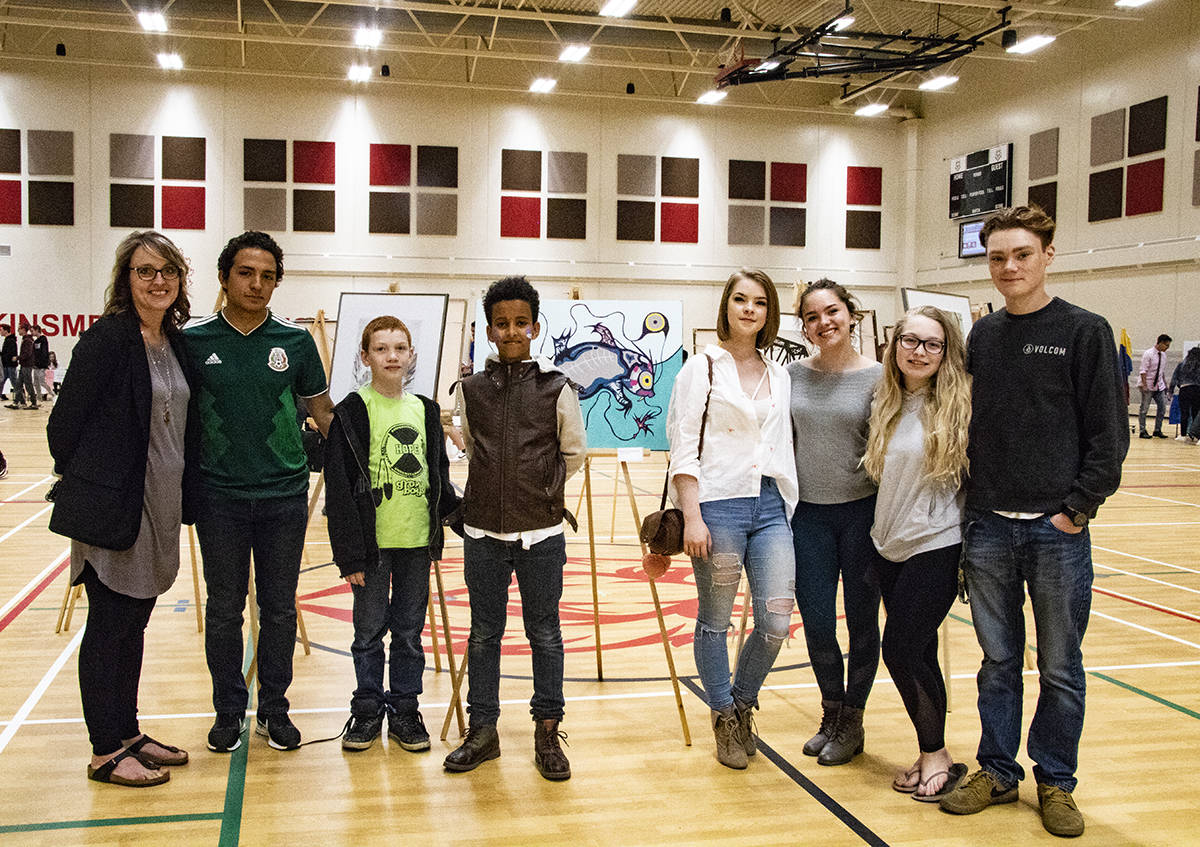 CELEBRATE DIVERSITY - Students at St. Joseph High School in Red Deer celebrated with staff for the school’s very first Cultural Spring Fair on May 30th. Todd Colin Vaughan/Red Deer Express
