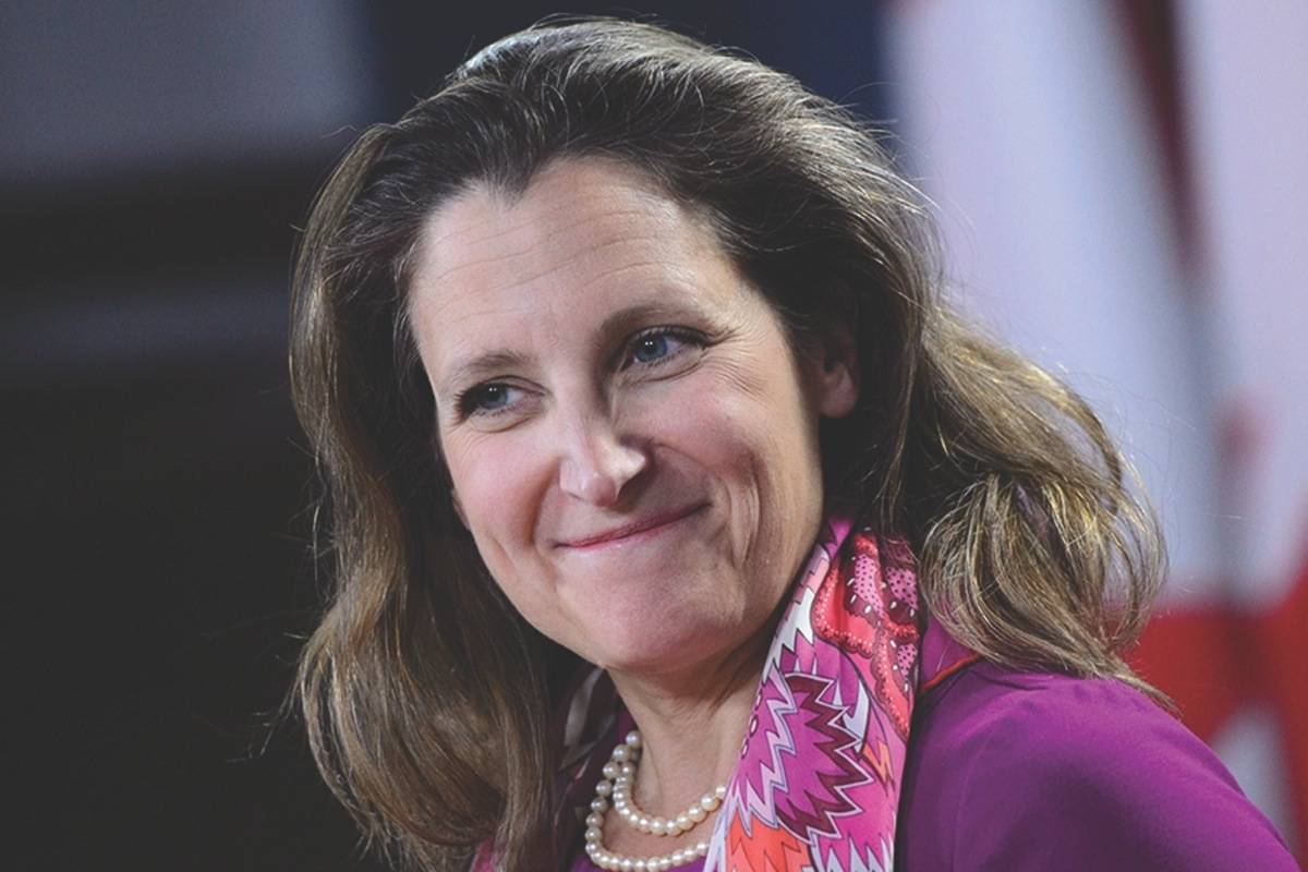 Foreign Affairs Minister Chrystia Freeland. (Sean Kilpatrick/The Canadian Press)