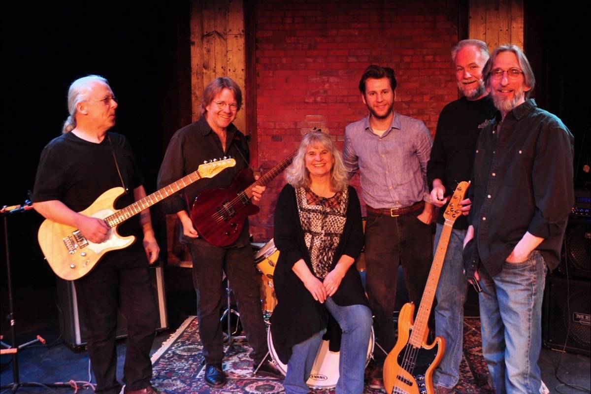 REUNION - Central Music Festival is presenting a performance from Shaky Ground and the Charlie Jacobson Band on June 16th at the Elks Lodge. From left, Trevor Payne, Bruce Jacobson, Teresa Neuman, Charlie Jacobson, Andy Hamilton and Bob Kochan. Missing from the photo is Elly Jacobson.photo submitted