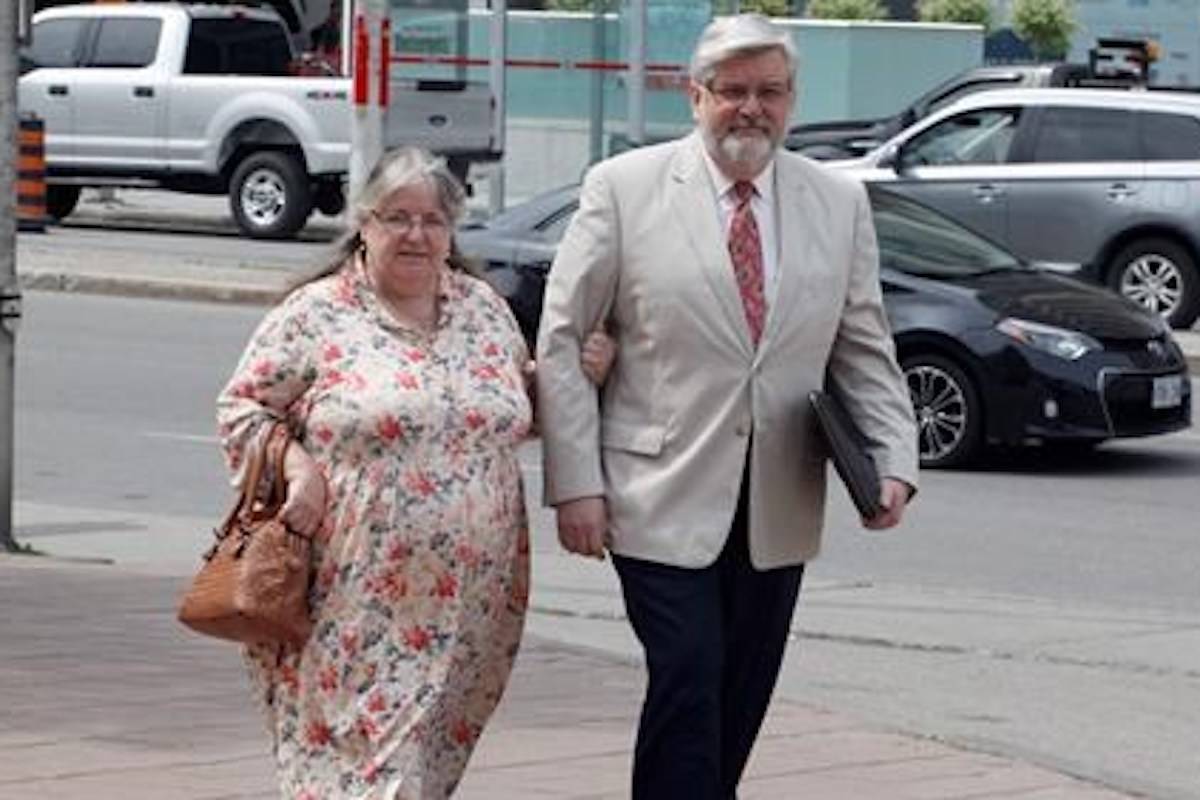 Patrick and Linda Boyle, the parents of Joshua Boyle, arrive at the courthouse in Ottawa on Friday, June 1, 2018. THE CANADIAN PRESS/ Patrick Doyle