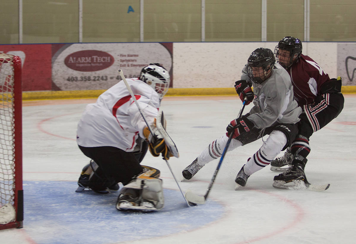 REBELS CAMP - The Red Deer Rebels held their prospects camp in Penhold over the weekend. Todd Colin Vaughan/Red Deer Express