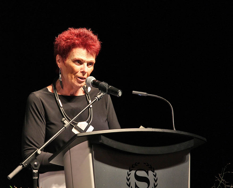 EXEMPLARY - Lynne Mulder was this year’s Lifetime Achievement Award recipient at the 11th annual Women Of Excellence Awards. Carlie Connolly/Red Deer Express