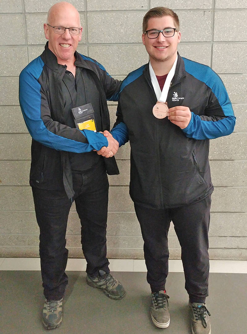 BRONZE WINNER - Leigh Smithson and Tristen Hatto, who received bronze medal in Skills Canada National Competition. photo submitted