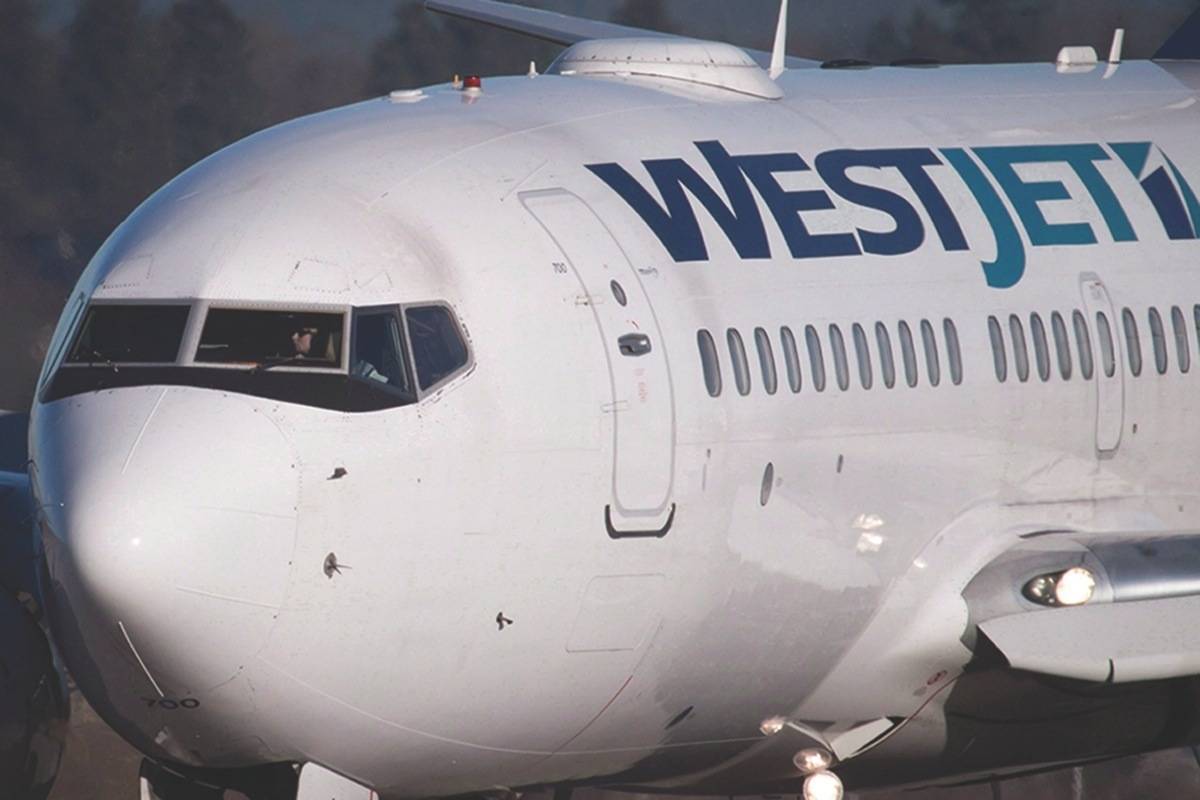 A pilot taxis a Westjet Boeing 737-700 plane. (Darryl Dyck/The Canadian Press)