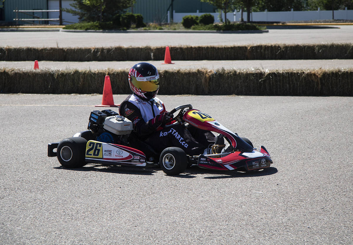 GO-KART - KartSTART by Toyota, which was at Westerner Park July 6th to 8th, teaches kids safe driving skills through the use of go-karts.Todd Colin Vaughan/Red Deer Express