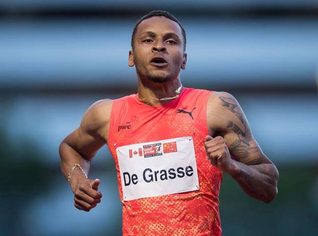 Three-time Olympic medallist Andre De Grasse pulls up injured in 200 semifinal