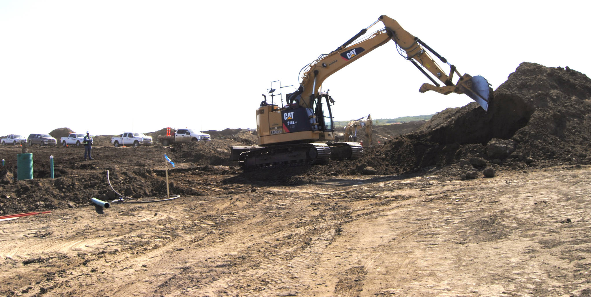 Construction is ongoing at Paradise Shores. (Lisa Joy/Black Press News Service)