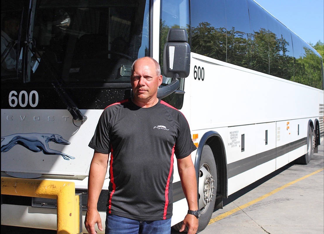 Ken Sharrun, agent with Greyhound, will be looking for other work as Greyhound announced it will be shutting down. Carlie Connolly/Red Deer Express