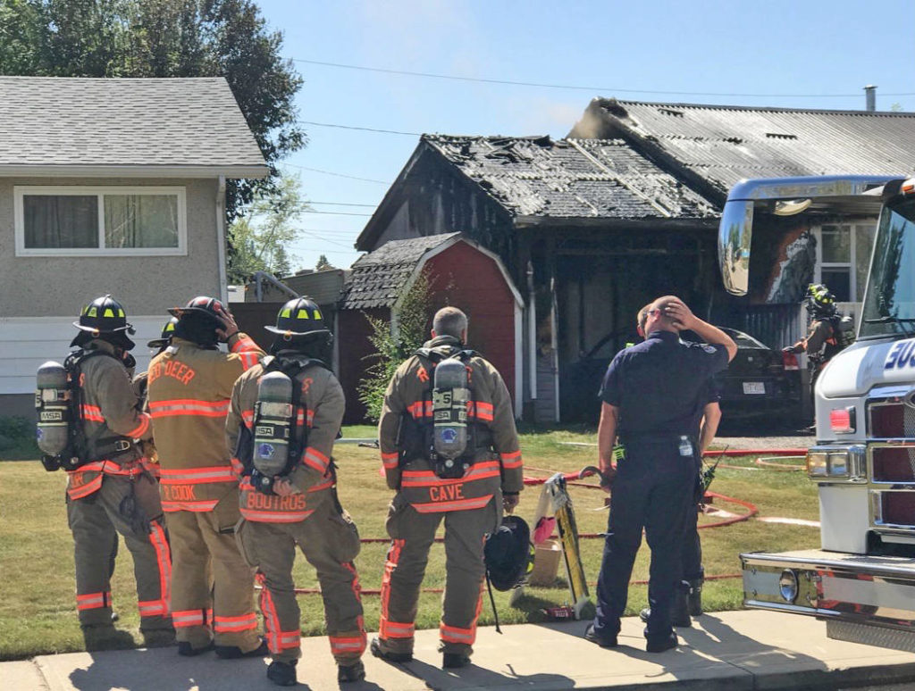 Car fire spreads to house in Eastview Red Deer Express