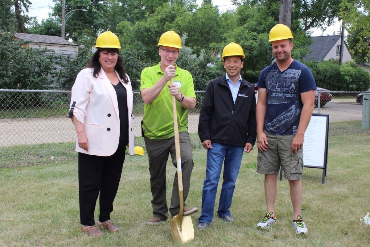 The ground breaking ceremony for the new Waskasoo gazebo took place July 21st. Carlie Connolly/Red Deer Express