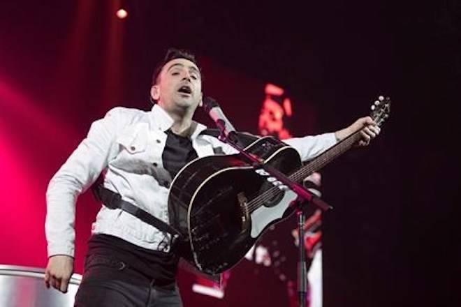 Hedley lead singer Jacob Hoggard performs during the band’s final concert of their current tour in Kelowna, B.C. on Friday, March 23, 2018. THE CANADIAN PRESS/Jeff Bassett