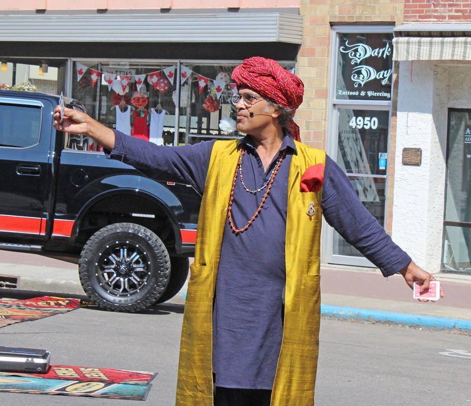 Jaardu: The Magic of India was one of the many performances at Centrefest. Carlie Connolly/Red Deer Express